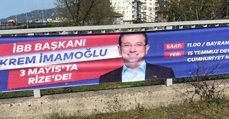 Ekrem İmamoğlu’nun afişleri toplatıldı